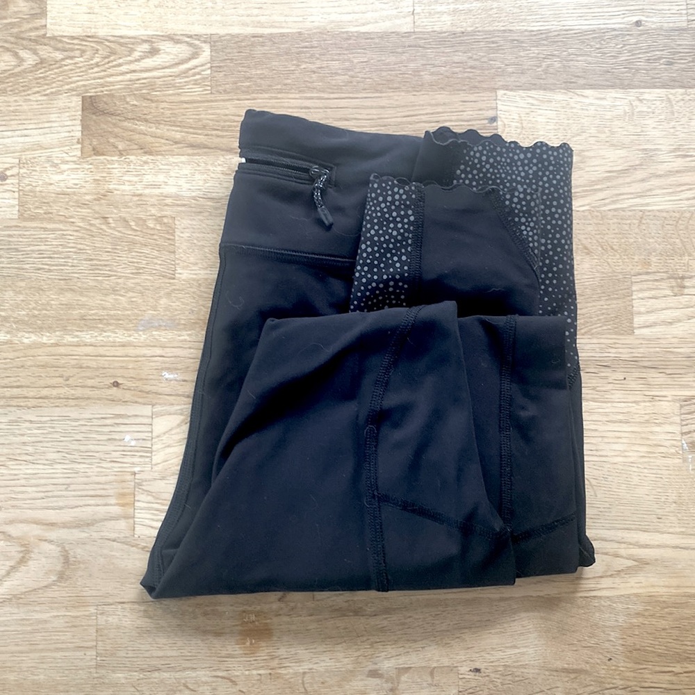 Lululemon black athletic leggings | 3/4 length